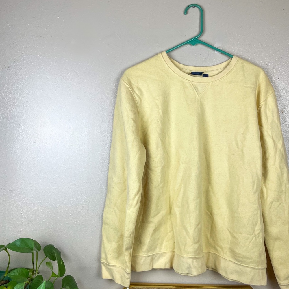 Pale yellow sweatshirt